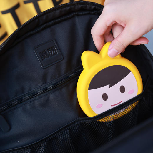 美团黄系列双肩背包-黑色 商品图3