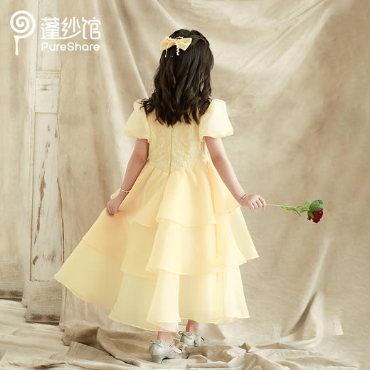 pureshare 贝儿公主裙女童超仙秋冬连衣裙2021新款高定礼服贝贝公主 商品图7