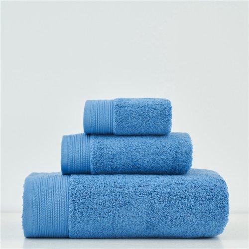 炫彩系列全棉毛巾浴巾方巾三件套 毛巾套装 精梳棉纱柔软亲肤 商品图2