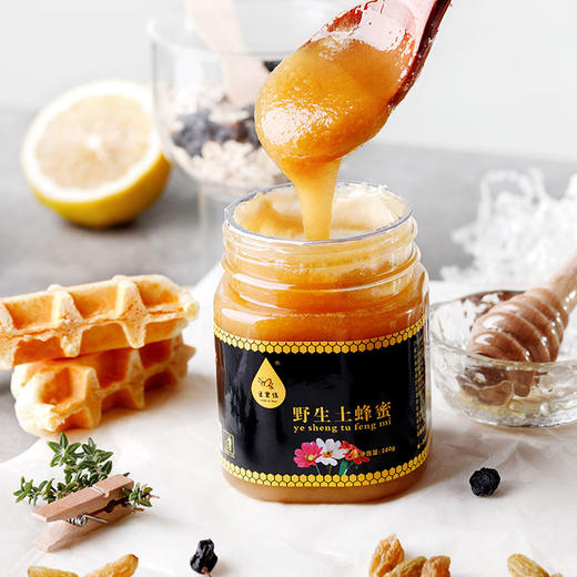 【土蜂蜜 280g*2瓶】  蜜色深黄、口味独特、香味醇厚、营养丰富 商品图0