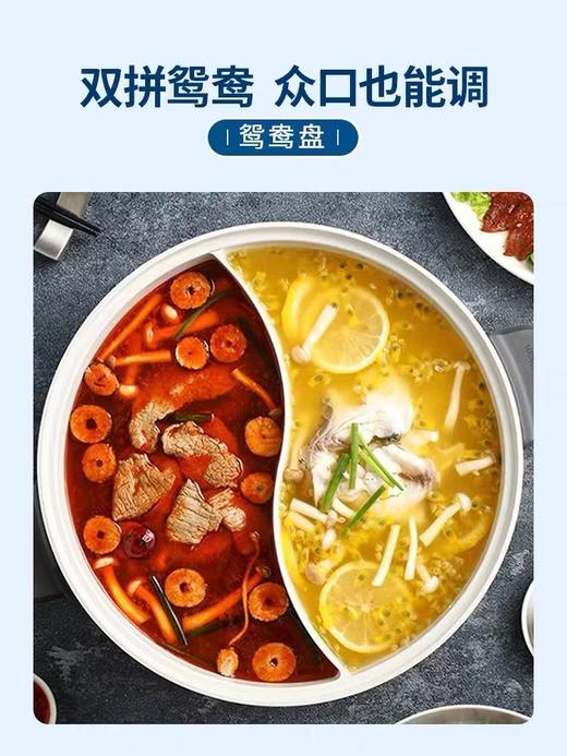 【摩飞升降电热火锅分体式多功能料理锅 】家用鸳鸯电火锅 商品图4