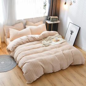 MY SIDE 秋冬新品 加厚保暖牛奶绒 被套床单床上用品 牛奶绒立体剪花四件套-美丽心晴