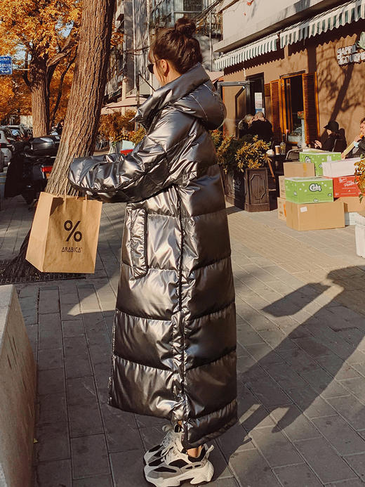 【亮面设计 气质寒冬】长款免洗羽绒服 商品图8