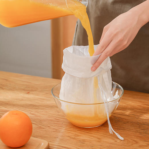 FaSoLa豆浆过滤网家用厨房果汁过滤袋神器蔬菜滤网筛超细纱布漏网 商品图9