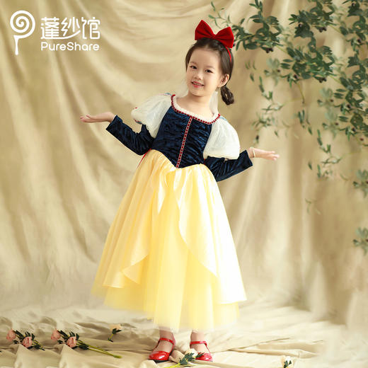 非质量问题不退换哦~pureshare蓬纱馆 白雪公主女童礼服新款儿童秋冬连衣裙魔镜公主 商品图4