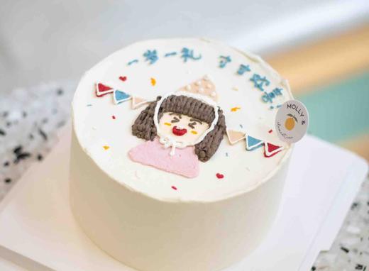 小女孩手绘蛋糕（提前一天预定/配送当日无法退订退款） 商品图0