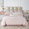 MY SIDE 2020年夏季新品 春夏凉60S天丝双拼角四件套-夏日风清(珠光粉) 100%莱赛尔4件套床单被套床上用品 商品缩略图1
