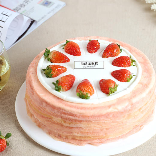 【鲜莓千层】红颜新鲜草莓千层蛋糕，专属于春日的浪漫甜品～【惠州】 商品图5