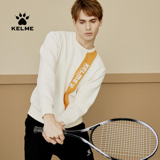 KELME卡尔美圆领套头卫衣男春秋新款无帽青少运动休闲上衣 商品图0