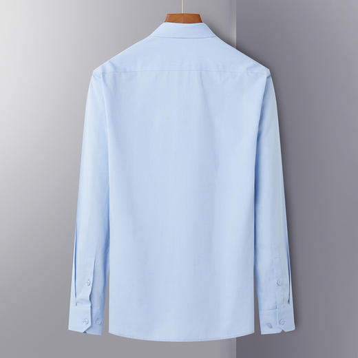 【100棉】罗蒙衬衫男秋冬新品商务休闲简约纯色外穿内搭长袖上衣 商品图1