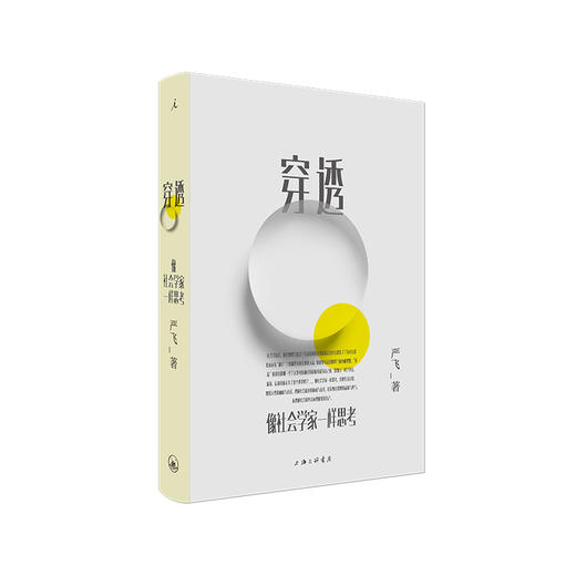穿透 像社会学家一样思考 严飞 著 中国日常社会现象经典社会学理论人文社科书籍 商品图0