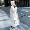 【100%纯棉 靓丽街头】2021新款长款亮皮连帽棉服 商品缩略图6