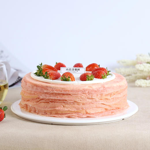 【鲜莓千层】红颜新鲜草莓千层蛋糕，专属于春日的浪漫甜品～【惠州】 商品图2