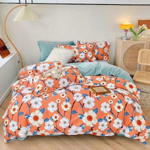 AB版贡绵宝宝绒保暖四件套 A面贡绵磨毛面料 B面保暖宝宝绒4件套 商品图11