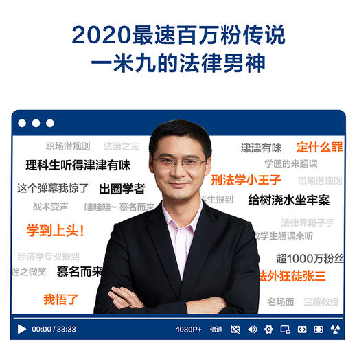 刑法学讲义 罗翔著 罗翔教授普法力作刑法案件法律书籍 B站900万人学到上头 人民日报、网联合 商品图1