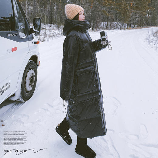 【国标90绒】极寒羽绒服女毛领长款冬季经典显瘦羽绒服 商品图6