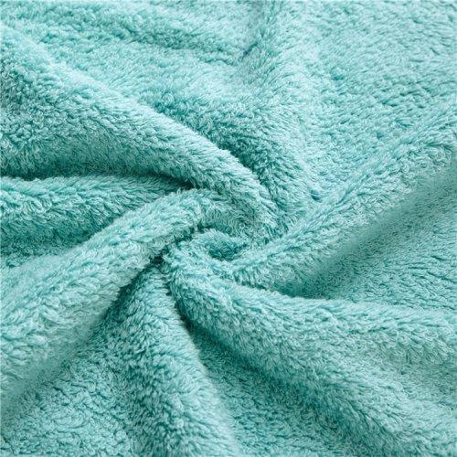 全棉泡芙棉毛巾浴巾方巾三件套 毛巾套装 棉纤维柔软蓬松 商品图3