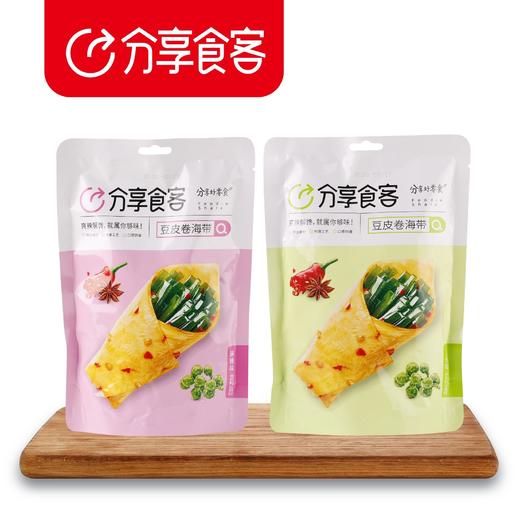 豆皮卷海带风味豆制品网红休闲零食开袋即食 商品图3