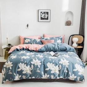 活性印染全棉四件套 60支纱植物花卉被套床单4件套 木兰 MY SIDE