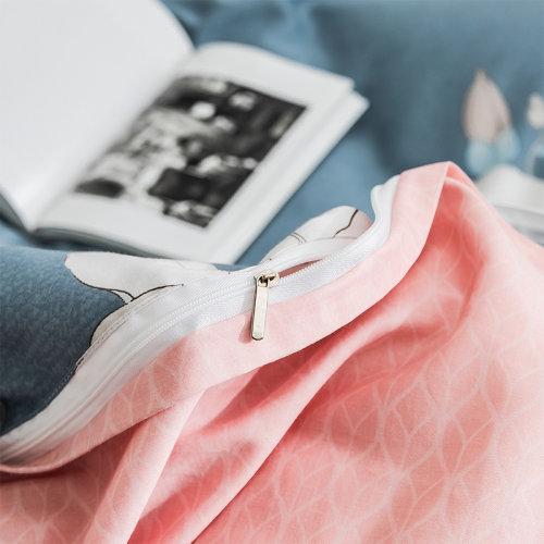 活性印染全棉四件套 60支纱植物花卉被套床单4件套 木兰 MY SIDE 商品图3