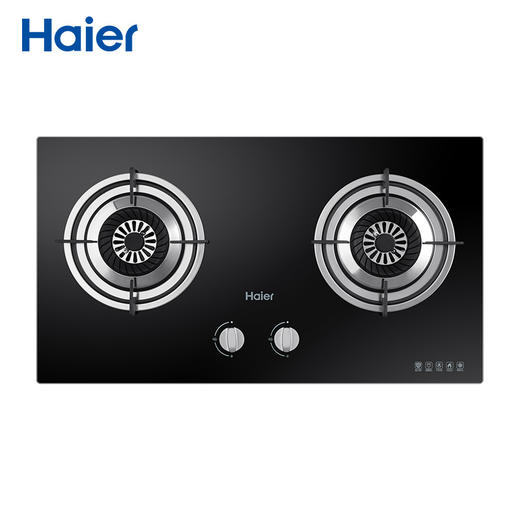 海尔燃气灶煤气灶双灶家用4.2KW宽频大火力智能熄火JZT-Q235(12T) 商品图2