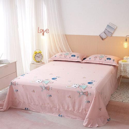 秋冬全棉生态磨毛四件套 保暖面料被套床单4件套 商品图6