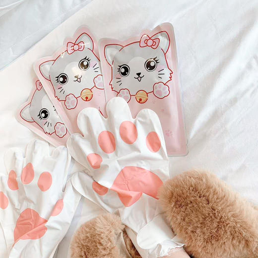 【网红猫爪手膜】猫爪手膜 烟酰胺嫩白保湿 手部护理 修护受损改善粗糙暗哑,补充水分改善干燥细纹！ 商品图4