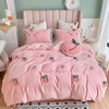 立体毛巾绣牛奶绒秋冬保暖四件套/三件套 御寒被套床单-桃之幺幺 商品缩略图0