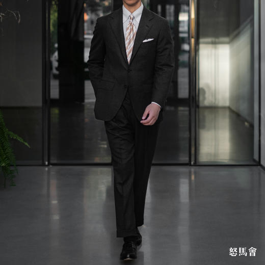 Stylbiella Super 120's 澳洲美丽诺羊毛墨绿色小千鸟格套装 商品图2