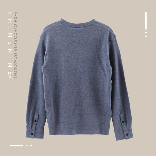 E97364371极简套头圆领针织衫 商品图3