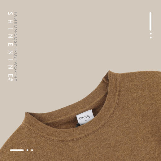 E97364371极简套头圆领针织衫 商品图9