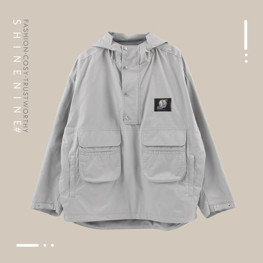 P97906101大口袋套头帽衫梭织卫衣 商品图0