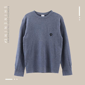 E97364371极简套头圆领针织衫