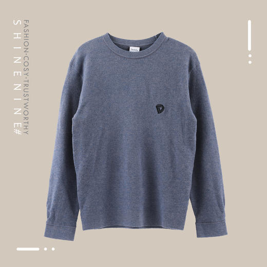 E97364371极简套头圆领针织衫 商品图0