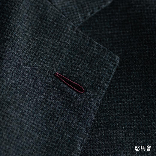 Stylbiella Super 120's 澳洲美丽诺羊毛墨绿色小千鸟格套装 商品图8