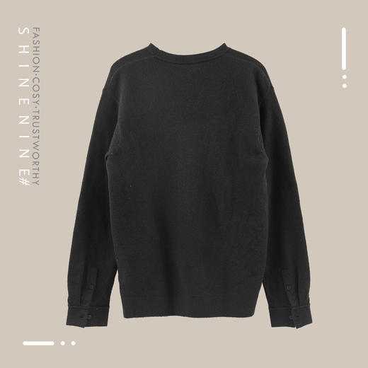 E97364371极简套头圆领针织衫 商品图7