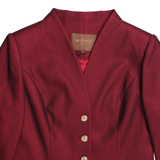 慕天姿三层复合面料整体流线型大衣22216 商品图1