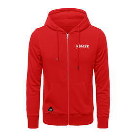 FBLIFE潮流印花男女通勤带帽拉链卫衣日常街头上班定制外套 NMT-1721