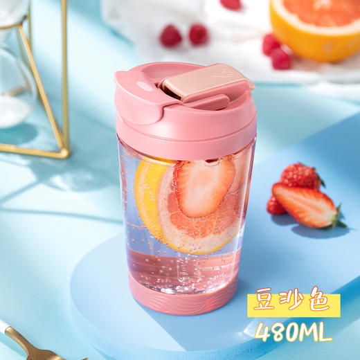 HY3 N6920一盖两用双饮杯 黑/黄/粉/蓝480ML 商品图2