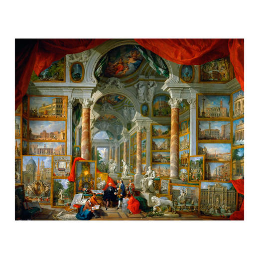 【折扣商品 不退不换】2000片 平面拼图 塑料拼图 H2499 帕尼尼- 罗马美术馆 商品图0