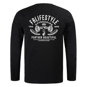 FBLIFE复古机车风街头流行潮流长袖T恤纯棉休闲衫青年秋冬体恤 NMT-1733