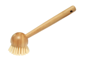 萌萌松鼠竹制长柄锅刷洗锅碗盘家用厨房刷子强力去污坚固耐用可挂