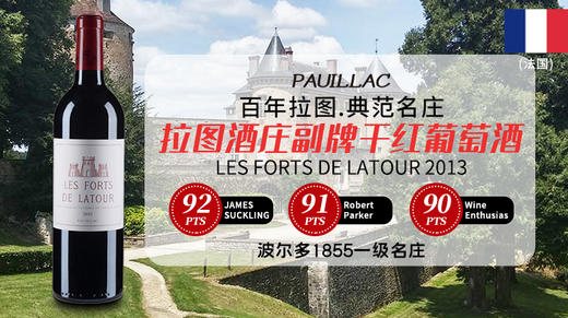 法国-拉图酒庄副牌干红葡萄酒2013年 商品图0