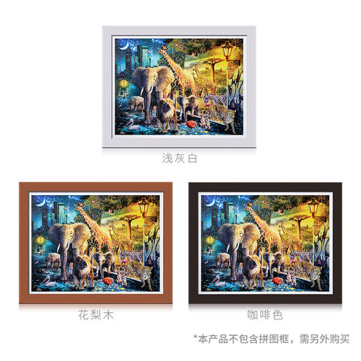 【折扣商品 不退不换】1200片 平面拼图 塑料拼图 H2402 Jan Patrik Krasny-奇幻动物之夜 商品图1