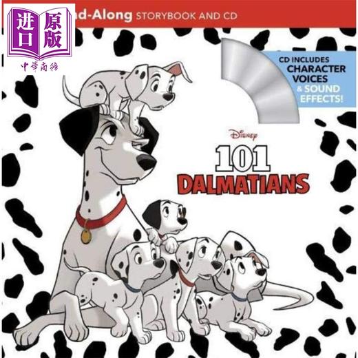 【中商原版】101 Dalmatians Read-Along Storybook and CD 独立阅读故事 迪士尼101斑点狗 配CD 儿童绘本有声书读物 英文原版 商品图1