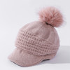 JC-T2-M1321（PH箭头兔毛棒球帽）兔毛棒球帽子女韩国户外加绒保暖针织帽韩版箭头休闲毛球毛线帽冬 商品缩略图5