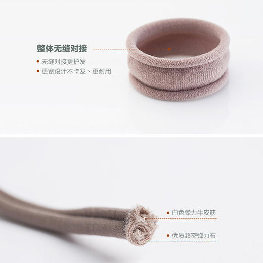 【无缝高弹不卡发】发饰简约头饰黑高弹力盒装毛巾圈无接缝发圈 商品图3