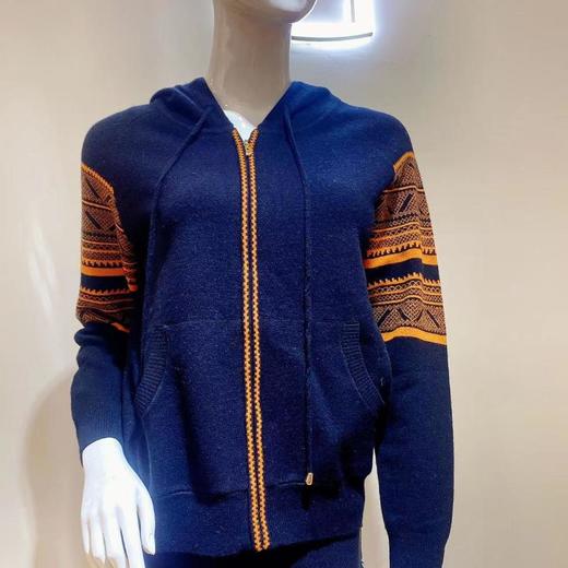 南3春竹羊毛服饰女拉链帽衫11947 商品图0