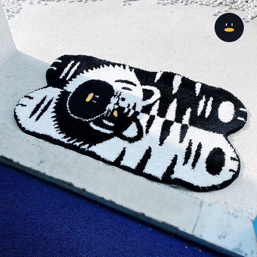 怪奇鹅黑白虎地毯 商品图4