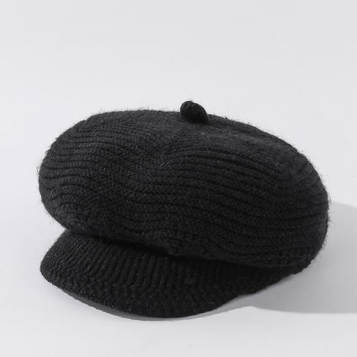 JC-R3-M1308（SD条纹兔毛帽）帽子纯色加绒针织兔毛帽女毛线帽护耳保暖妈妈帽潮 商品图6